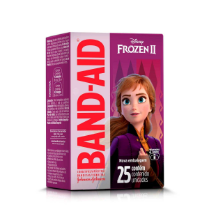 CURATIVO BAND-AID INFANTIL FROZEN COM 25 UNIDADES