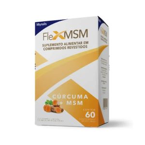 FLEX MSM SUPLEMENTO ALIMENTAR 60 COMPRIMIDOS CURCUMA