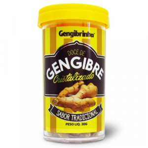 DOCE DE GENGIBRE CRISTALIZADO TRADICIONAL GENGIBRINHA 30G