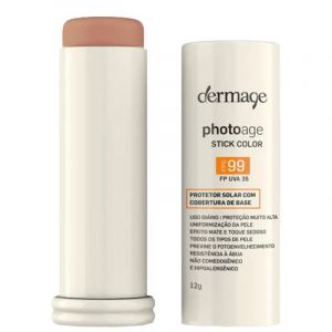 PROTETOR SOLAR COR MÉDIA DERMAGE PHOTOAGE STICK COLOR FPS99 COM 12G