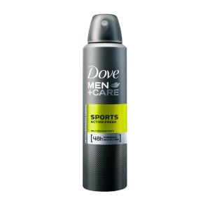 DESODORANTE DOVE MEN+CARE SPORTS ACTIVE FRESH ANTITRANSPIRANTE AEROSOL MASCULINO COM 150ML