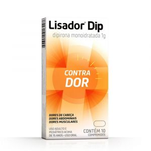 LISADOR DIP DIPIRONA MONOIDRATADA 1G COM 10 COMPRIMIDOS