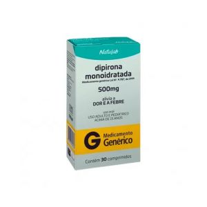 DIPIRONA MONOIDRATADA 500MG COM 30 COMPRIMIDO NATULAB