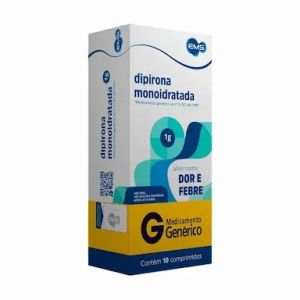 DIPIRONA MONOIDRATADA 1G COM 10 COMPRIMDOS - EMS GENERICOS