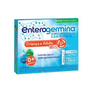 PROBIÓTICO ENTEROGERMINA PLUS COM 5 FRASCOS DE 5ML