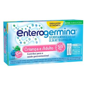 PROBIÓTICO ENTEROGERMINA TAMANHO FAMÍLIA COM 20 FRASCOS DE 5ML