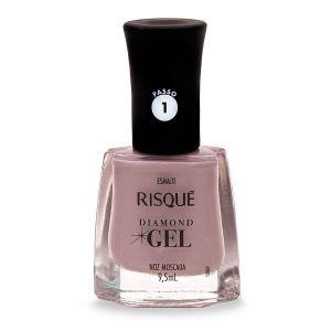 ESMALTE RISQUÉ DIAMOND GEL NOZ MOSCADA HIPOALERGÊNICO COM 9,5ML
