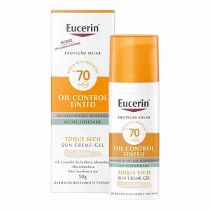 PROTETOR SOLAR EUCERIN OIL CONTROL TINTED CLARO FPS70