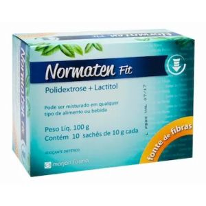 NORMATEN FIT FIBRA ALIMENTAR SOLUVEL COM 10 SACHES DE 10G