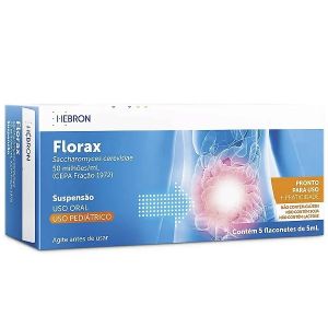 FLORAX PROBIOTICO PEDIATRICO COM 5 FLACONETES DE 5ML