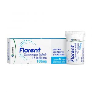 PROBIOTICO FLORENT 100MG COM 12 CAPSULAS