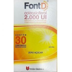 VITAMINA D3 FONT D 2000UI UNIAO QUIMICA COM 30 CÁPSULAS