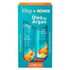 KIT NOVEX OLEO DE ARGAN SHAMPOO+CONDICIONADOR  300ML