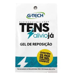 GEL DE REPOSIÇÃO G-TECH TENS ALÍVIO JÁ COM 1 PAR