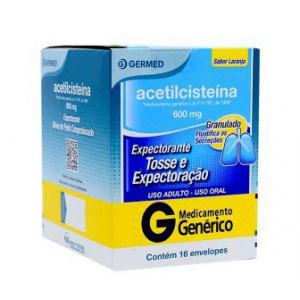 ACETILCISTEINA 600MG COM 16 ENVELOPES - GERMED