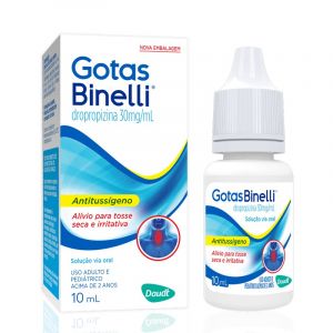 GOTAS BINELLI DROPROPIZINA 30MG/ML SOLUÇÃO ORAL 10ML 