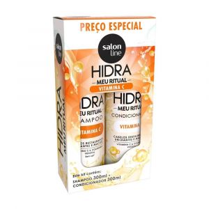 KIT SALON LINE HIDRA VITAMINA C SHAMPOO + CONDICIONADOR 300ML