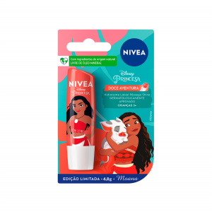 HIDRATANTE LABIAL NIVEA DISNEY MOANA ED. LIMITADA PÊSSEGO SHINE – 4,8G