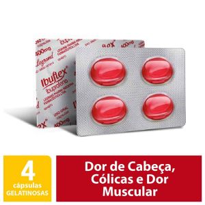 IBUFLEX 400MG COM 4 CÁPSULAS