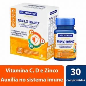 VITAMINA C TRIPLO IMUNO CATARINENSE 30 COMPRIMIDOS