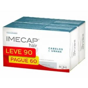 KIT IMECAP HAIR CABELOS E UNHAS LEVE 90 PAGUE 60 CAPSULAS