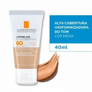 PROTETOR SOLAR ANTHELIOS ALTA COBERTURA COR MEDIA FPS 60 COM 40ML