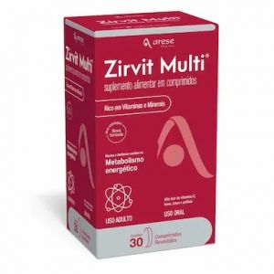 ZIRVIT MULTI POLIVITAMÍCIO COM 30 COMPRIMIDOS - ARESE PHARMA