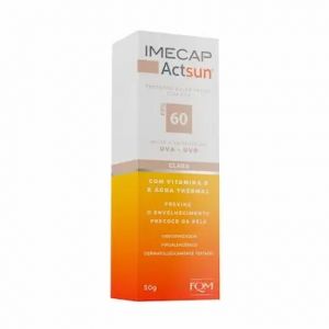 PROTETOR  SOLAR FACIAL FPS 60 IMECAP ACTSUN PELE CLARA  50G