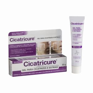 GEL PARA CICATRIZES E ESTRIAS CICATRICURE ROSTO E CORPO COM 30G