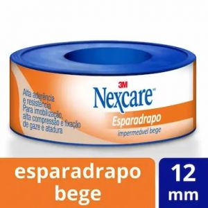 ESPARADRAPO IMPERMEAVEL NEXCARE BEGE 12MM X 3,0M COM 1 UNIDADE