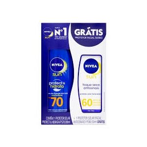 KIT NIVEA PROTETOR SOLAR FPS70  PROTETOR FACIAL FPS60