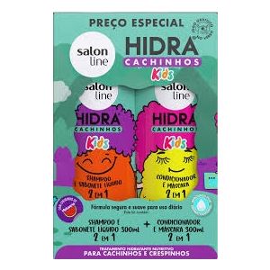 KIT SHAMPOO E CONDICIONADOR SALON LINE HIDRA CACHINHOS  KIDS 300ML