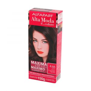 ALFAPARF TINTURA ALTA MODA 4.66 CASTANHO VERMELHO INTENSO JAMBO