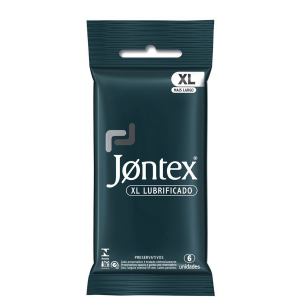 PRESERVATIVO JONTEX LUBRIFICADO XL COM 6 UNIDADES