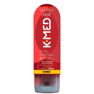 GEL LUBRIFICANTE ÍNTIMO K-MED HOT COM 200G