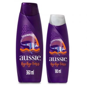 KIT AUSSIE BYE BYE FRIZZ HAMPOO 360ML+CONDICIONADOR 180ML 