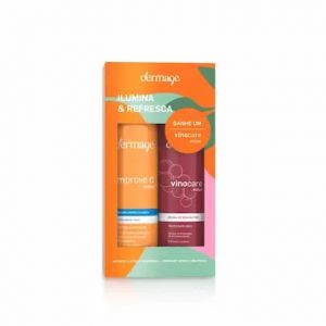 KIT DERMAGE ILUMINA E REFRESCA IMPROVE COM 150 ML + VINOCARE ACQUA COM 150 ML DERMAGE 