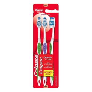 ESCOVA DE DENTE COLGATE CLASSIC CLEAN LEVE 3 E PAGUE 2