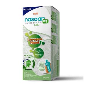 NASOAR XT CLORETO DE SÓDIO 0,9% REFIL COM 15 ENVELOPES