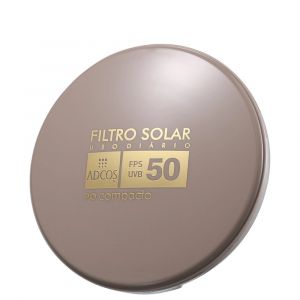 ADCOS FOTOPROTEÇÃO DIÁRIA TONALIZANTE PÓ COMPACTO FPS 50 NUDE - PROTETOR SOLAR COM COR 11G