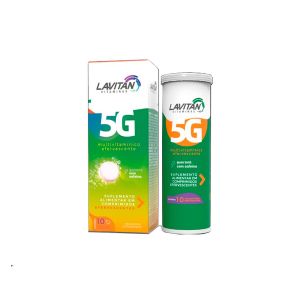 LAVITAN 5G SABOR GUARANÁ COM 10 COMPRIMIDOS EFERVESCENTES