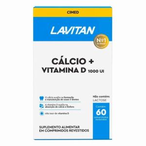 LAVITAN CÁLCIO + VITAMINA D 1000UI 60 CPR 1UNI