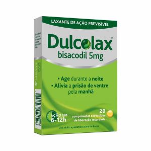 LAXANTE DULCOLAX 5MG COM 20 DRÁGEAS