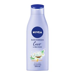 LOÇÃO DEO-HIDRATANTE NIVEA ÓLEOS ESSENCIAIS COCO E ÓLEO MONOI COM 200ML