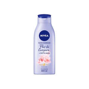 LOÇÃO DEO-HIDRATANTE NIVEA ÓLEOS ESSENCIAIS FLOR DE CEREJEIRA COM 400ML