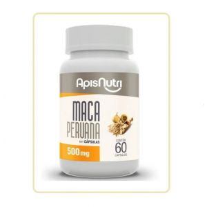 MACA PERUANA 500MG APISNUTRI COM 60 CÁPSULAS