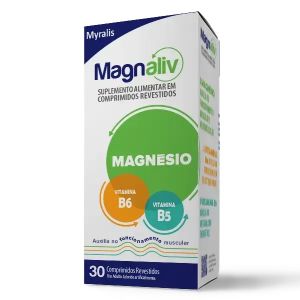 MAGNALIV 130MG + 2,5MG + 1MG SUPLEMENTO ALIMENTAR COM 30 COMPRIMIDOS