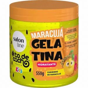 GELATINA #TODECACHO KIDS MARACUJÁ HIDRATANTE COM 550G SALON LINE 