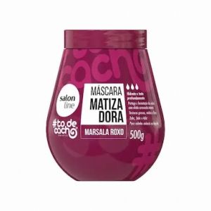 MASCARA MATIZADORA TODECACHO MARSALA ROXA SALON LINE 500G