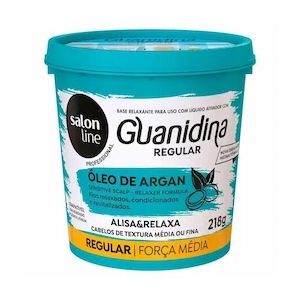 GUANIDINA ÓLEO DE ARGAN ALISA E RELAXA SALON LINE 218G